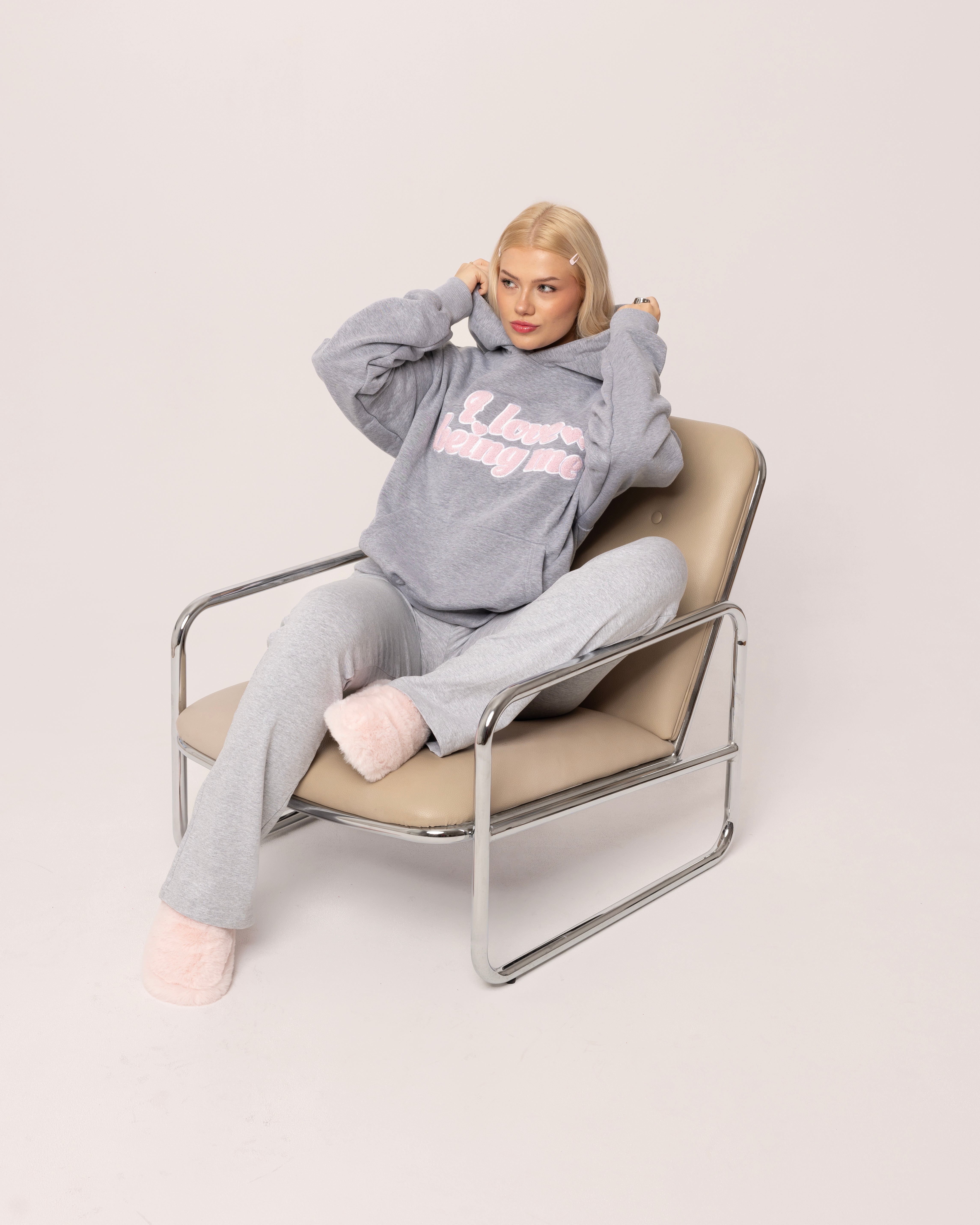 Bow Hoodie Gray
