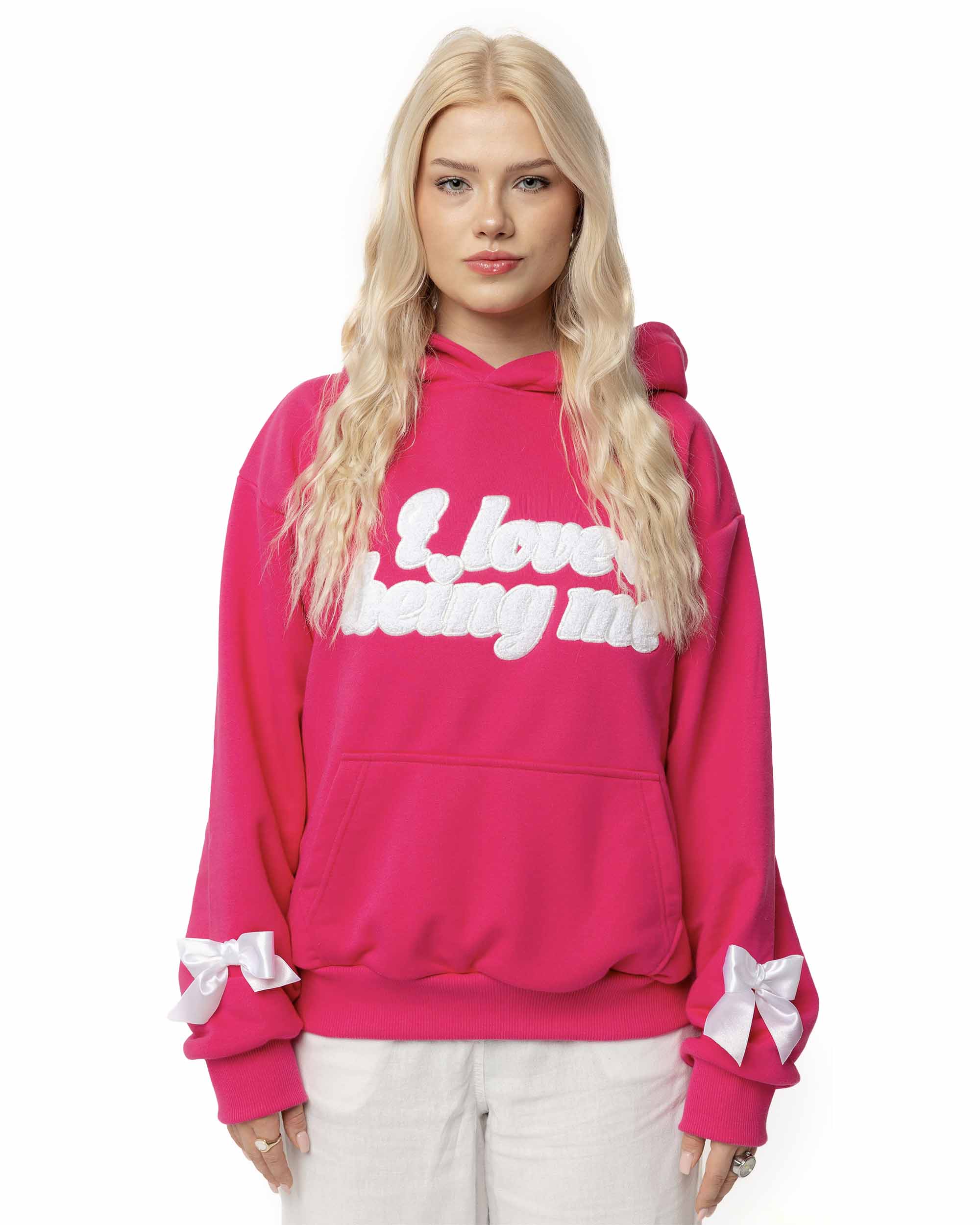 Bow Hoodie Pink