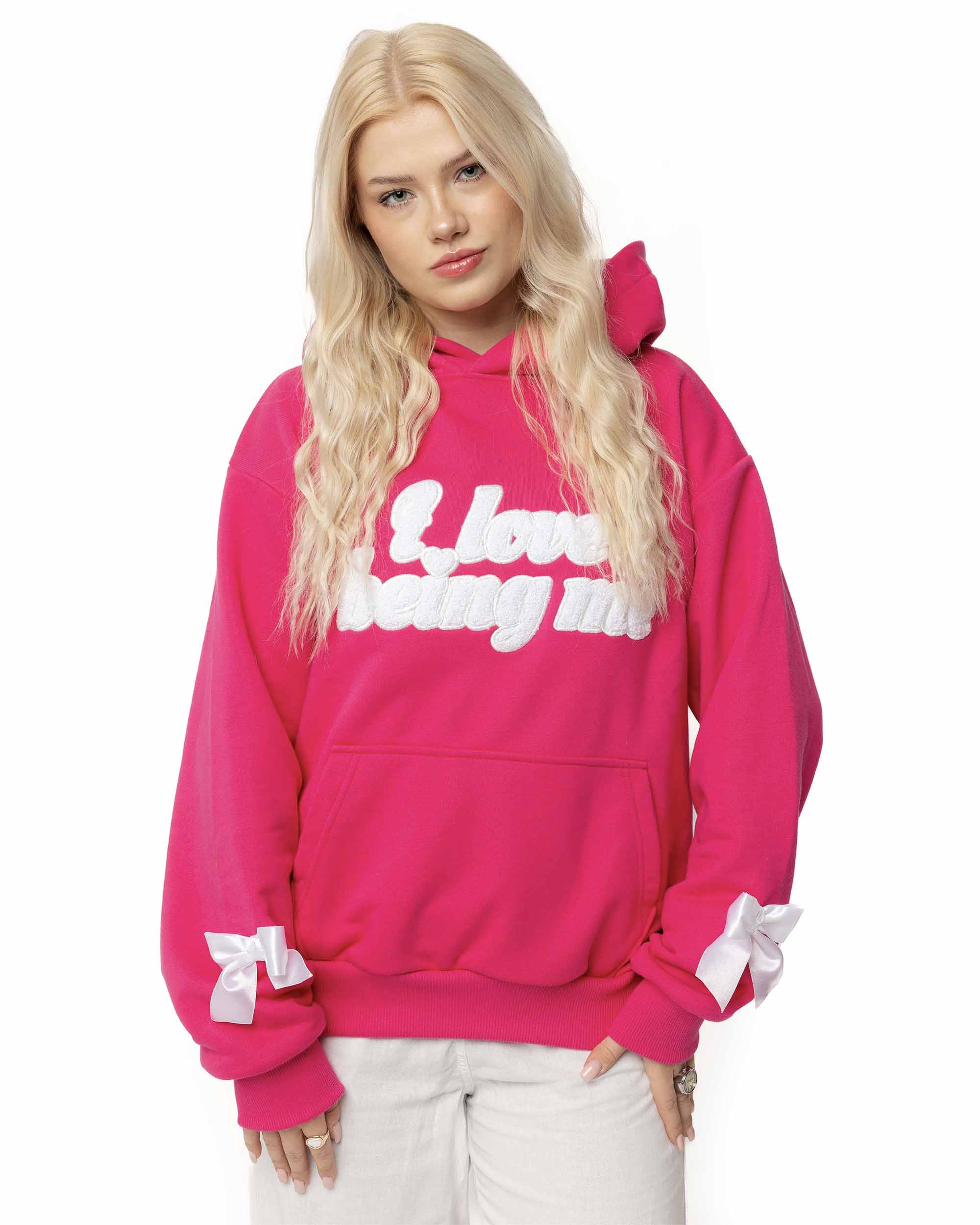Bow Hoodie Pink